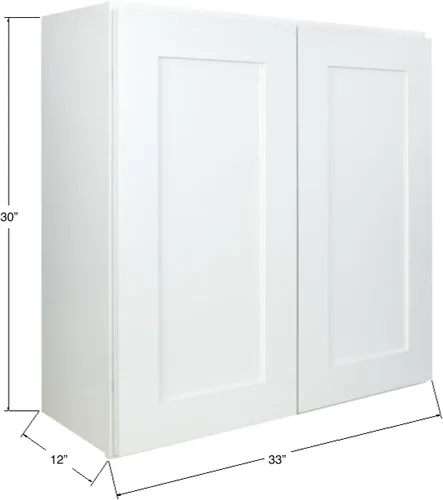 Miniatura 2 de Hollywood Fabiani Design - Armario de cocina para pared, listo para montar, 33 pulgadas de ancho x 12 pulgadas de profundidad x 30 pulgadas de alto