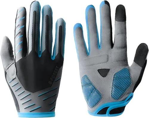 B-Forest Guantes de ciclismo, guantes de bicicleta de carretera con dedos completos, guantes de ciclismo para hombre, guantes de montar en montaña,