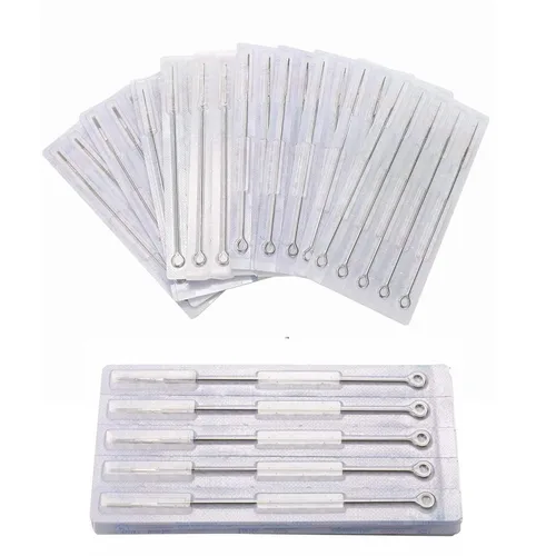 Miniatura 6 de DOWEI - Juego de agujas de tatuaje, 100 agujas desechables para tatuaje, tamaño redondo Liner 3RL 5RL 7RL 9RL Round Shader 3RS 5RS 7RS 9RS, 5M1 7M1