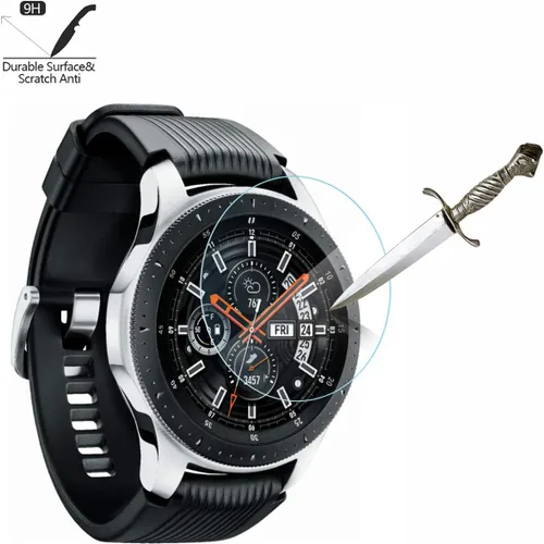 Miniatura 4 de [Paquete de 4] Protector de pantalla de vidrio templado para Samsung Galaxy Watch 4 Classic 1.811 in/Watch 1.811 in