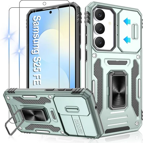 Miniatura 36 de Gritup para Samsung Galaxy S22 Funda con protectores de pantalla HD de 2 paquetes y cubierta deslizante para la cámara, protección contra caídas