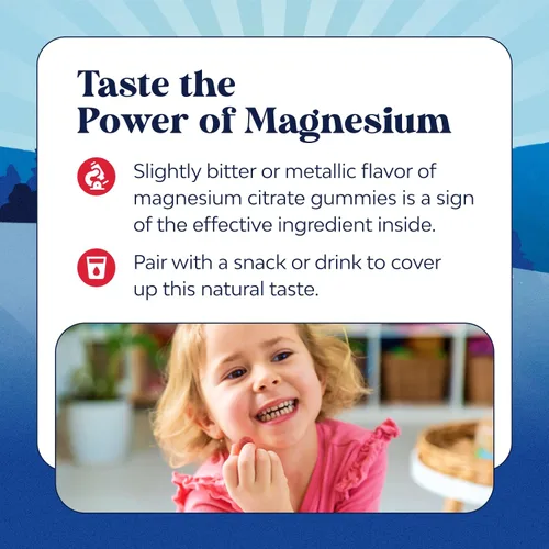 Miniatura 5 de Gomitas de magnesio para niños, suplemento relajante de citrato de magnesio con sabor a frambuesa, suplemento de magnesio calmante para la salud
