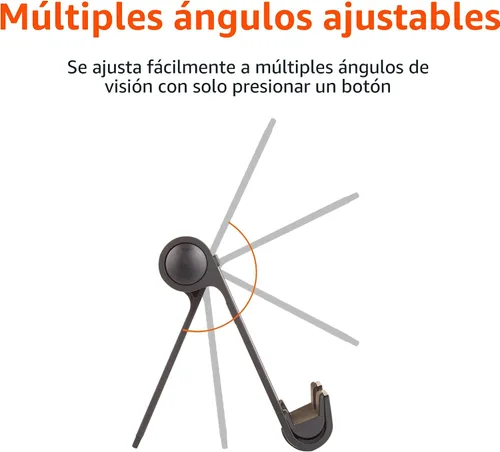 Miniatura 2 de Amazon Basics - Soporte portátil multiángulo para iPad, tableta, lector electrónico y teléfonos, color negro
