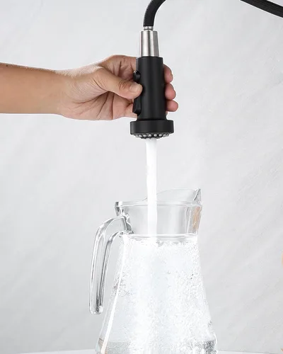 Miniatura 7 de J-HVA Cabezal Rociador Desplegable de Grifo de Cocina Pieza de Repuesto, Boquilla de Repuesto de Rociador de Fregadero Extraíble de 3 Funciones