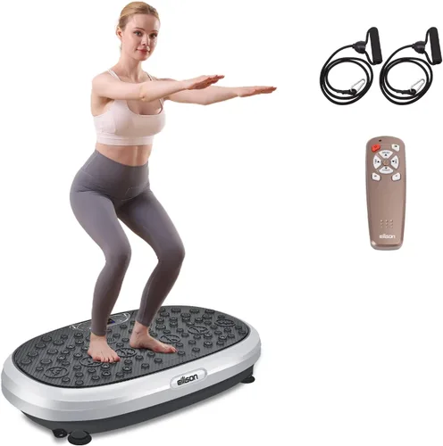 Miniatura 10 de EILISON FitMaxx 3D XL Vibration Plate Exercise Machine - Whole Body Workout Vibration Platform w/Loop Bands - Lymphatic Drainage Machine for