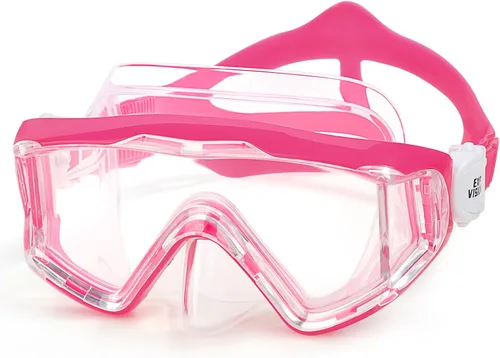 Miniatura 10 de Máscara de natación para niños, gafas de natación antivaho de 180° para niños, máscara de buceo, a prueba de fugas, con cubierta de nariz para niños