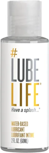 LubeLife Lubricante a base de agua - Lubricante personal para hombres, mujeres y parejas, tamaño de viaje, no mancha, fácil de limpiar, seguro para