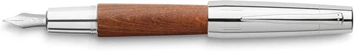 Miniatura 3 de Faber-Castell e-motion Pluma estilográfica, Madera y Cromo Marrón - Extra Fina Madera de pera marrón