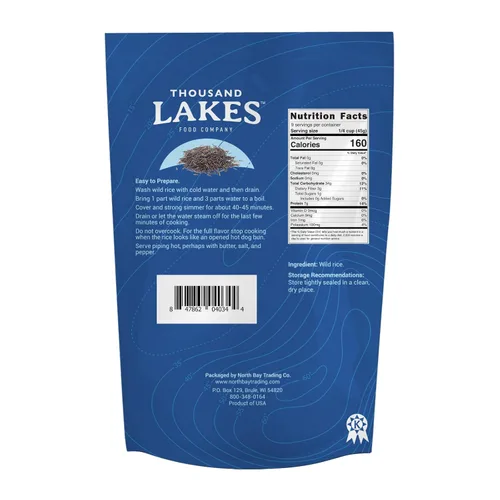 Thousand Lakes Arroz silvestre cultivado en Minnesota, paquete de 3, 15 onzas (45 onzas en total) | 100% arroz silvestre | Todo natural