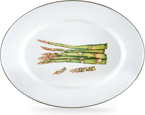 Miniatura 11 de Golden Rabbit Enamelware Oval Platter, 12 x 16in, Aegean Sevilla
