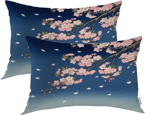 Miniatura 34 de Batmerry Black Cat Green Leaves Throw Pillow Covers, Cat Among Foliage Decorative Pillow Covers Digital Printing Blended Fabric for Couch Sofa Bed