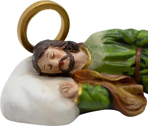 Miniatura 2 de VILLAGE GIFT IMPORTERS Estatua de San José Durmiente de 6 pulgadas Patrono de padres, trabajadores, inmigrantes y una muerte feliz