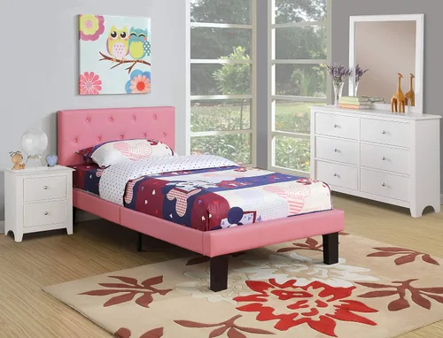 Miniatura 2 de Poundex - Cama tapizada de poliuretano, Vinilo