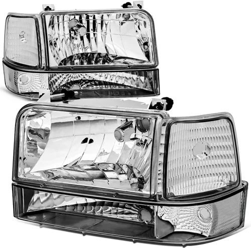 Miniatura 10 de Auto Dynasty Juego de Faros LED DRL 3D y Lámpara de Parachoques Compatible con Ford F-150 F-250 F-350 Bronco 1992-1996, Lado del Conductor