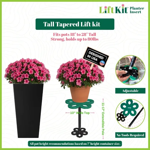 Miniatura 2 de Inserto para maceta Lift Kit Alto con forma cónica para rellenar la parte inferior de macetas altas y contenedores grandes de plantas Para