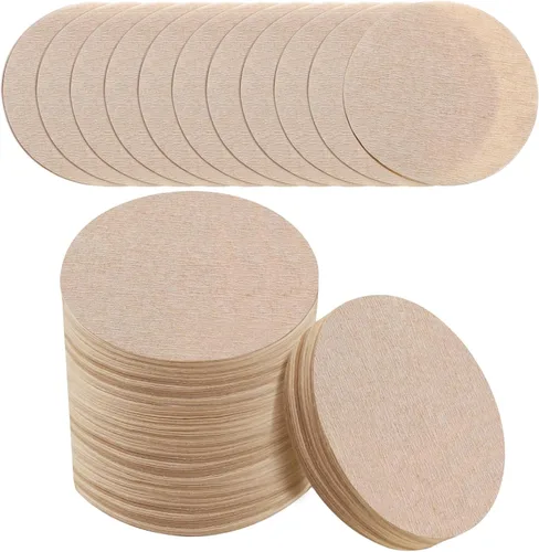 1000 PIEZAS Filtros de Café Sin Blanquear Papel de Filtro de Café Sin Blanquear Filtros Redondos para Cafetera Compatibles con Filtros de Café y Té