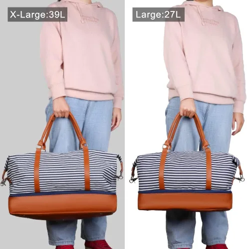 Miniatura 4 de Bodaon Bolsa de fin de semana con tiras de compartimento para zapatos