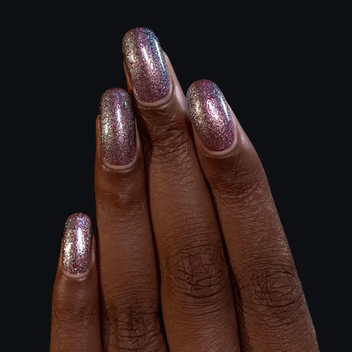 Miniatura 4 de ILNP Moondust Esmalte de uñas holográfico brillante plateado estelar