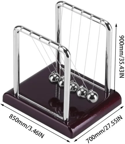 Miniatura 2 de Early Fun Development Educational Desk Toy Gift Newtons Cradle Steel Balance Ball Physics Science Pendulum miniatures