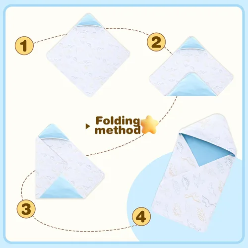 Miniatura 7 de Miracle Baby Manta Envolvente para Asiento de Coche para Bebés, Manta de Gofre para Asiento de Coche para Bebés Recién Nacidos, Doble Capa Adecuada