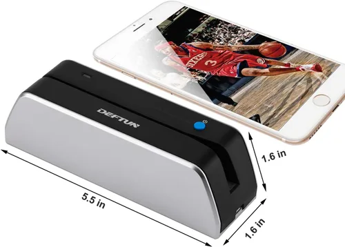 Miniatura 5 de Deftun Bluetooth MSR-X6(BT) MSRX6BT Lector de tarjetas de rayas codificador mini portátil