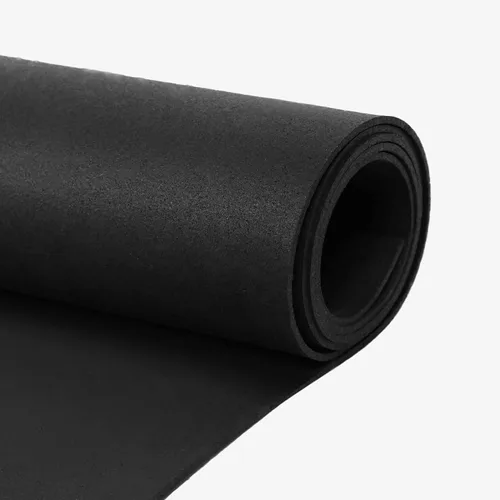 Miniatura 6 de Rollo de piso de goma resistente de 1/4" de espesor de Floor Inc Tapetes de piso de goma reciclada flexibles para gimnasio en casa Tapete