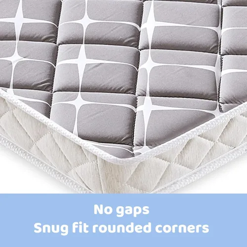 Miniatura 4 de Colchón mini para cuna, 38 x 24 x 4 pulgadas, doble cara con soporte firme y espuma cómoda, transpirable, silencioso e inodoro, se adapta a