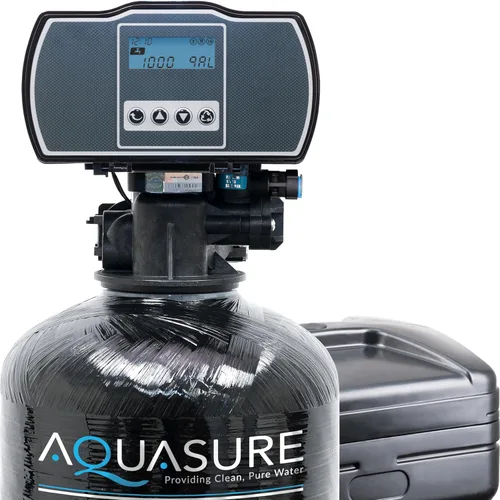 Aquasure Harmony Series - Suavizador de agua de 48.000 granos para toda la casa con cabezal de control digital de alta eficiencia (48.000 granos)