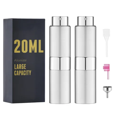 Miniatura 23 de Botella de perfume de viaje rellenable con atomizador de Owlyee: spray de colonia mini para rellenar - atomizador de fragancia vacío para hombres