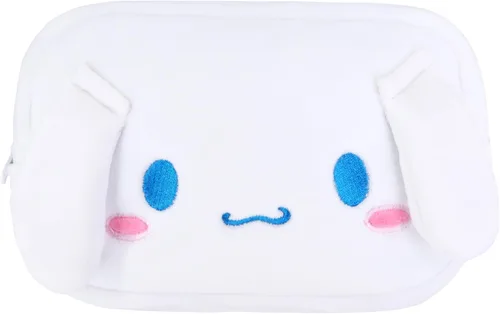 Miniatura 9 de Roffatide Pequeña bolsa de cosméticos para mujer, bolsa de maquillaje de anime, estuche portátil con cremallera, color negro