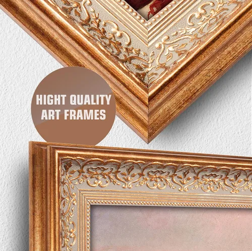 Miniatura 586 de A&T ARTWORK Campo de trigo con cipreses de Van Gogh Las reproducciones de arte clásico mundial, impresiones en lienzo giclée para decoración