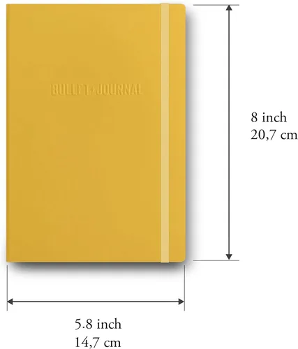 Miniatura 21 de LEUCHTTURM1917 The Official Bullet Journal Edition 2 - Cuaderno construido para BuJo, tamaño mediano A5 204 páginas de papel de 4.23 oz/m², con guía