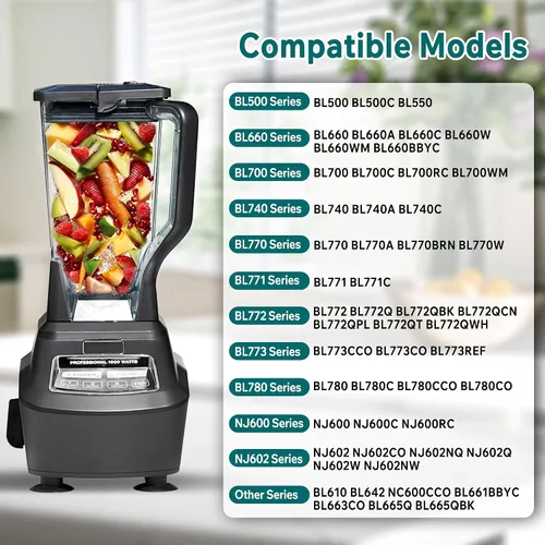 Miniatura 4 de Cubierta de boquilla de repuesto compatible con tapa de licuadora Ninja de 72 onzas, tapa de tapa para jarra Ninja Blender Pitcher parte superior