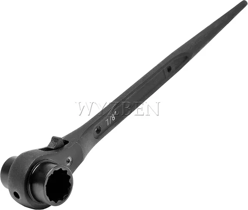 Miniatura 6 de Llave de trinquete de doble zócalo de 3/4 "x 7/8" para alineación de agujeros de perno, montaje de acero, ferroviario, acero estructural y trabajo