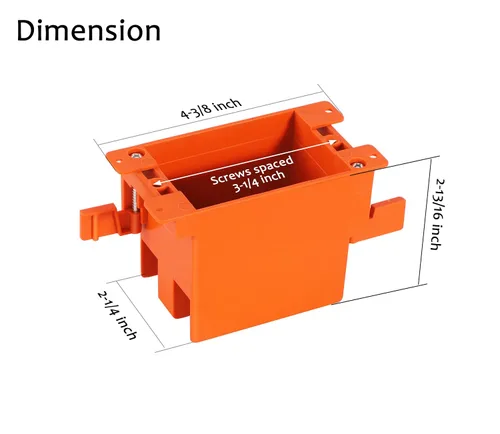 Miniatura 5 de CLOUDY BAY - Caja de salida eléctrica de una sola banda, caja de conexiones de 14 pulgadas cúbicas, caja de trabajo antigua, listado UL