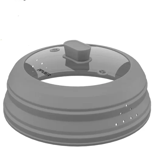 Miniatura 17 de Cubierta para salpicaduras de microondas, cubierta plegable de silicona para placa de microondas con vidrio para tapa protectora de salpicaduras