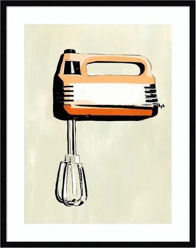 Miniatura 6 de Amanti Art Lienzo decorativo para pared enmarcado de 21 x 17 pulgadas, aparato de cocina retro III por Annie Warren, arte de pared de cocina