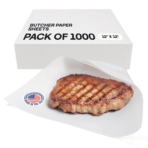 Miniatura 8 de Papel de carnicero negro de 18 x 2160 pulgadas (180 pies) – Rollo de papel de carnicero natural hecho en Estados Unidos para carne y pescado, sin