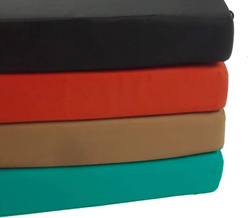 Miniatura 5 de Sigmat - Funda para cojín de asiento de exterior repelente al agua, funda cuadrada para cojín de silla, solo funda, negra, 18"x18"x2" (2 fundas)