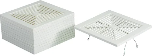 Broan BP46 - Ventilador de baño, montaje de rejilla montada en resorte, color blanco