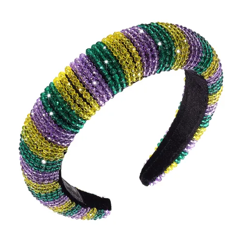 Miniatura 23 de Diadema con cuentas de poni, diadema de Raninbow, cinco de mayo, cinco de mayo, disfraz de fiesta, accesorio para el cabello, con cuentas de arco
