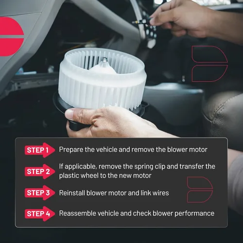 Miniatura 7 de BDFHYK Motor Ventilador de Calentador de CA 75103 Compatible con Nissan 2013-2023 Leaf, 2018-2019 Sentra, Conjunto de Motor Ventilador HVAC