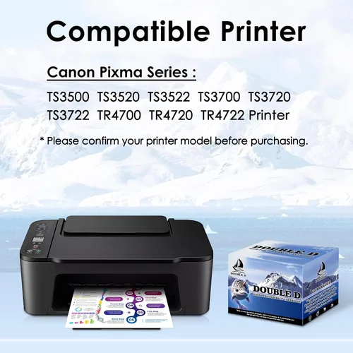 Miniatura 2 de DOUBLE D PG-275XL - Cartuchos de tinta compatibles con Canon PG 275 PG275XL, funciona con Canon TS3500 TS3520 TS3522 TS3700 TS3720 TS3722 TR4720