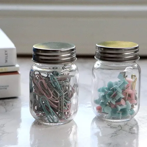 Miniatura 3 de Kate Aspen Juego de 18 frascos de cristal para decoración de fiestas, artes y manualidades para bodas, despedidas de soltera, baby shower y más