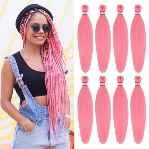 Miniatura 36 de Extensiones de cabello para trenzar preestiradas, color negro, 12 pulgadas, 8 paquetes de cabello natural para trenzar, fácil trenza, ajuste de agua