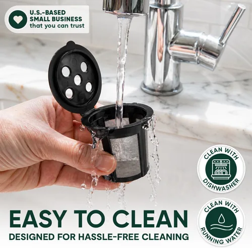 Miniatura 6 de PureHQ - Tazas K reutilizables para Keurig Supreme, K Supreme Plus, K Slim, K-Brew Chill, K Duo Hot and Iced Gen 2 por PureHQ – Kcup recargable