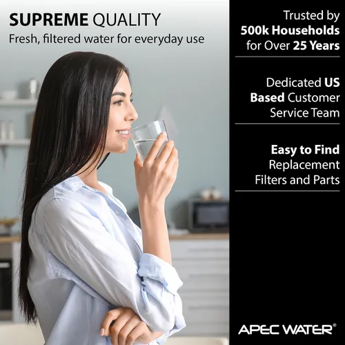 Miniatura 5 de APEC WATER Cartucho de filtro de repuesto ROTL-AIO – Filtro de ósmosis inversa de 600 GPD, todo en uno, elimina el 99% de las impurezas (FI-TL-AIO)