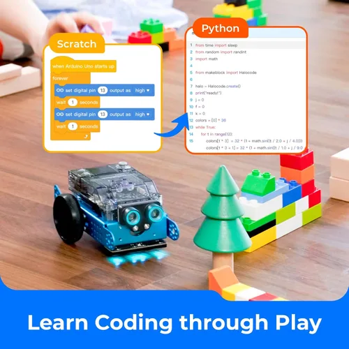 Miniatura 4 de Makeblock mBot2 Robot de Codificación para Niños, Soporte de Aprendizaje AI con Programación Scratch y Python, Kit de Robótica para Niños de 8 a 12