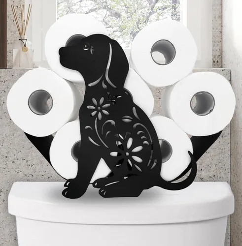 Miniatura 12 de Soportes de papel de metal de pulpo, divertidos soportes de almacenamiento de papel de animales negros para interiores y cocina, novedoso Pulpo 14.3