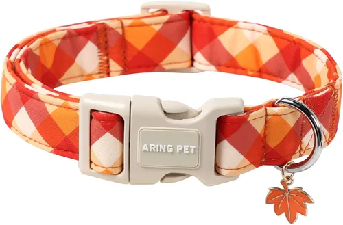 Miniatura 22 de Aring Pet Collar navideño para perro, lindo, ajustable, de algodón, para cachorros, perros pequeños, medianos y grandes, con copos de nieve, rojo Z